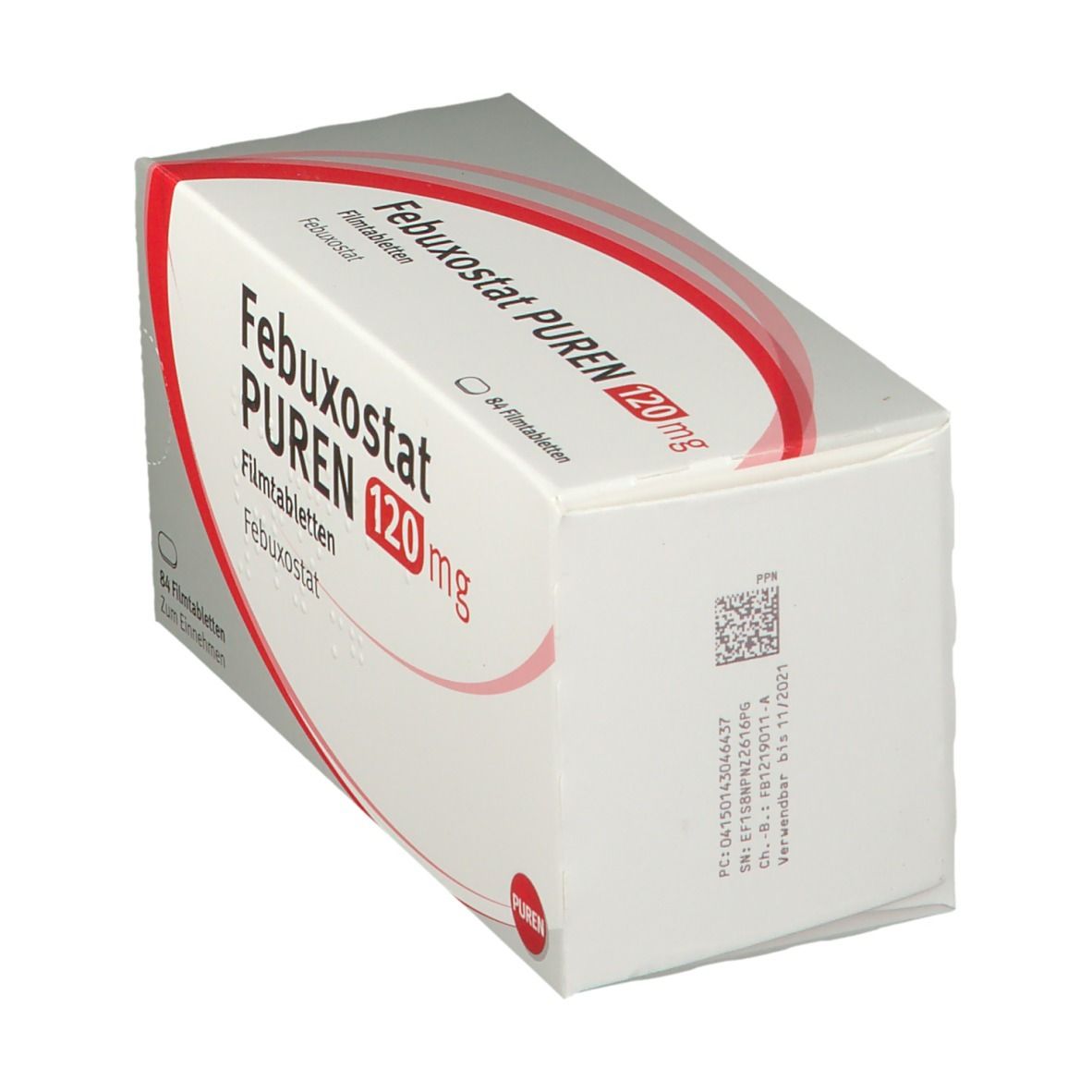 Febuxostat Puren 120 mg Filmtabletten 84 St