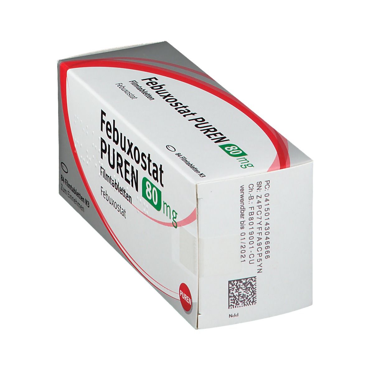 Febuxostat Puren 80 mg Filmtabletten 84 St