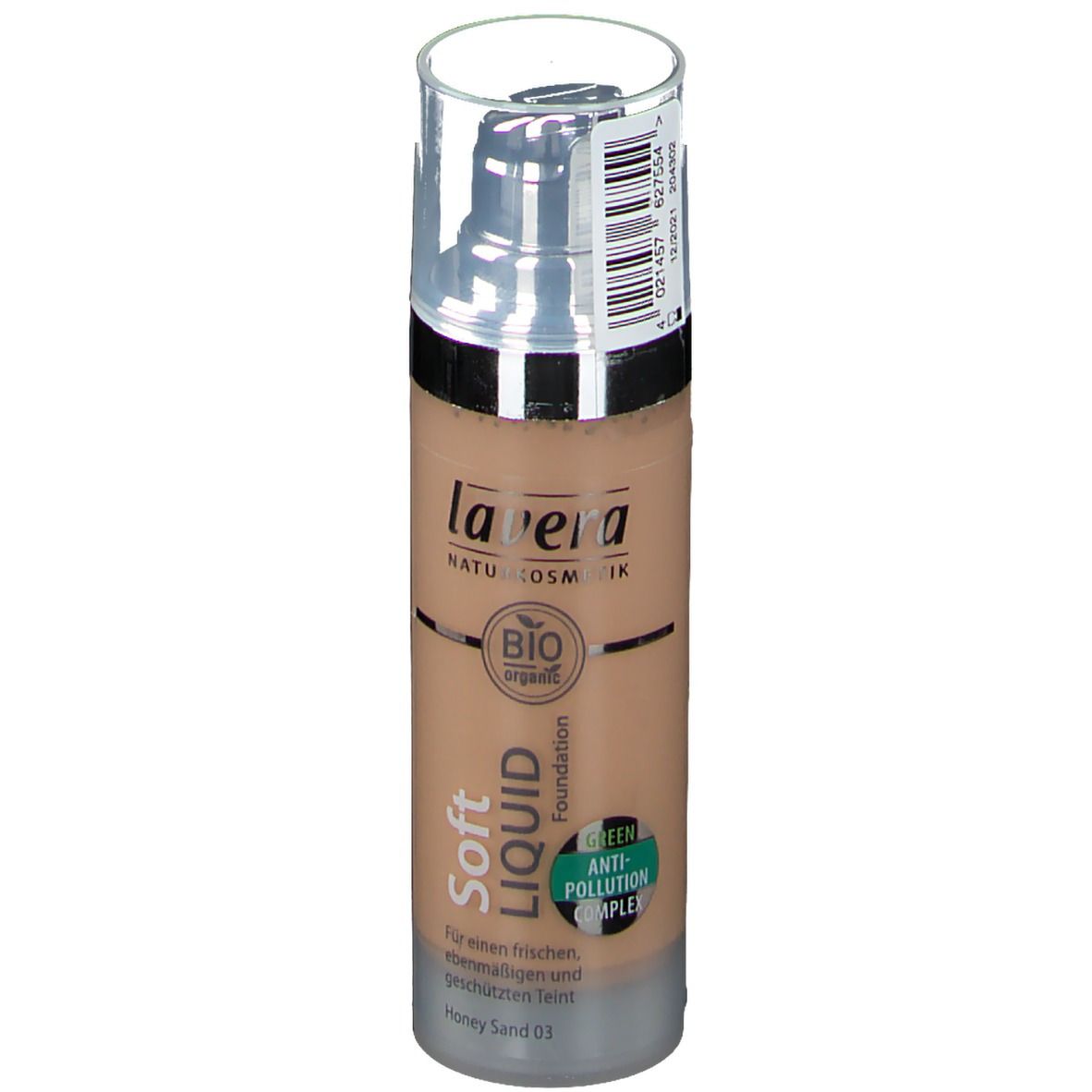 lavera SOFT LIQUID FOUNDATION 03 honey sand