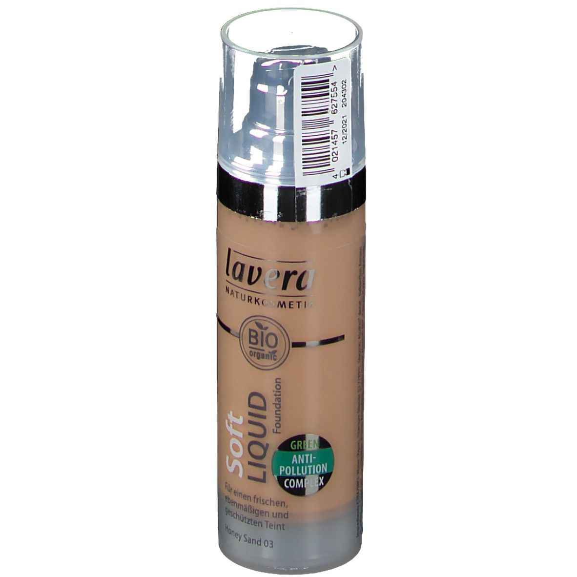 lavera SOFT LIQUID FOUNDATION 03 honey sand
