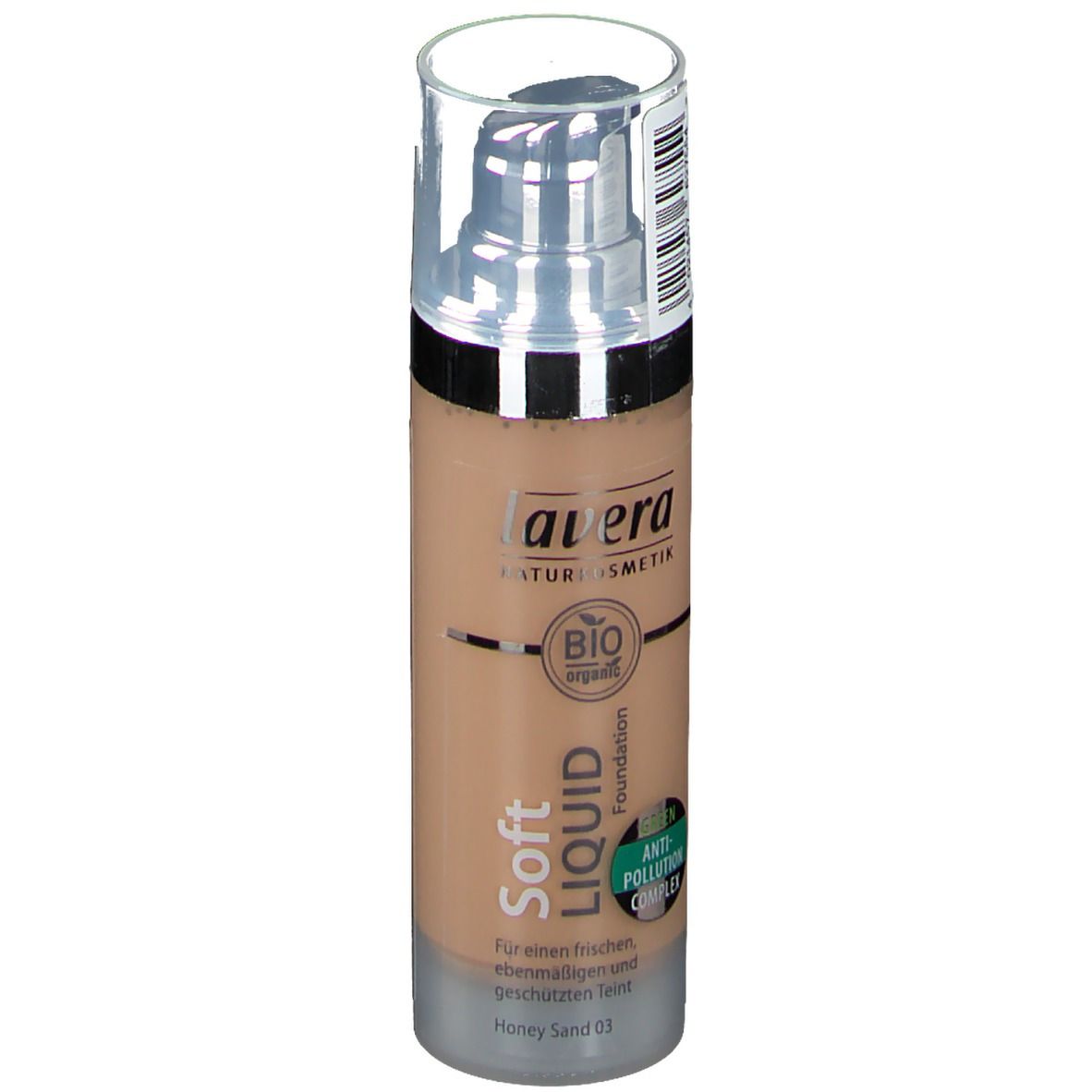 lavera SOFT LIQUID FOUNDATION 03 honey sand