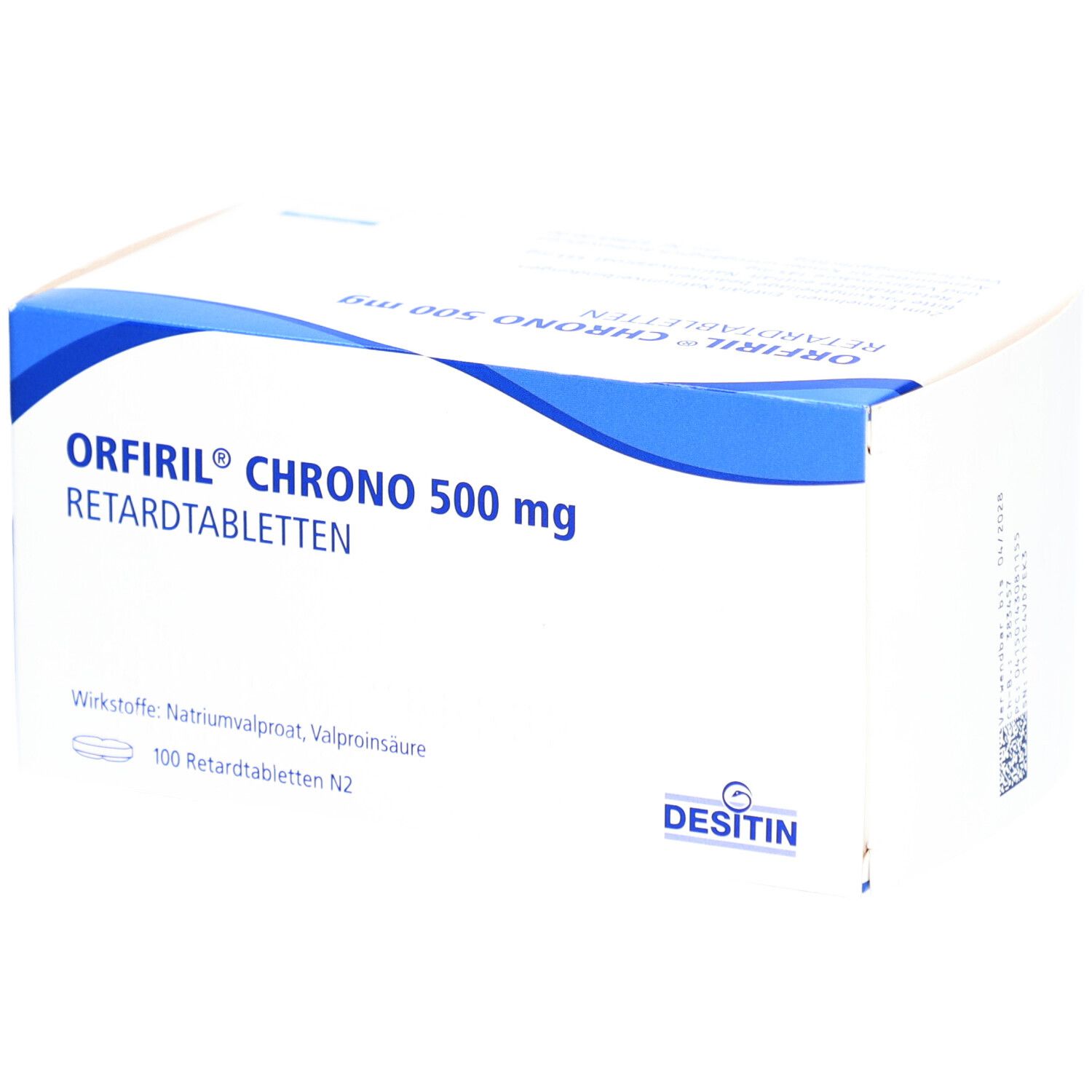 Orfiril chrono 500 mg Retardtabletten 100 St Retard-Tabletten