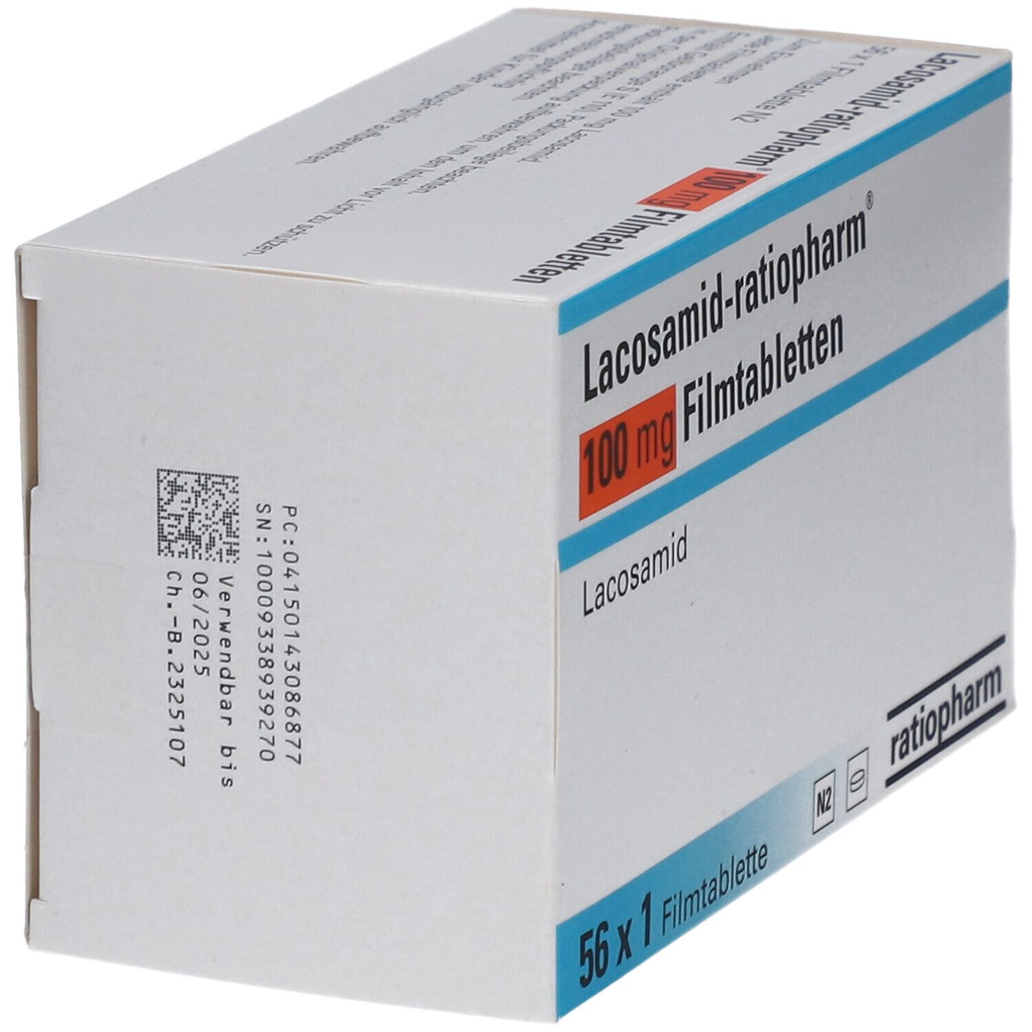 LACOSAMID-ratiopharm 100 mg Filmtabletten 168 St