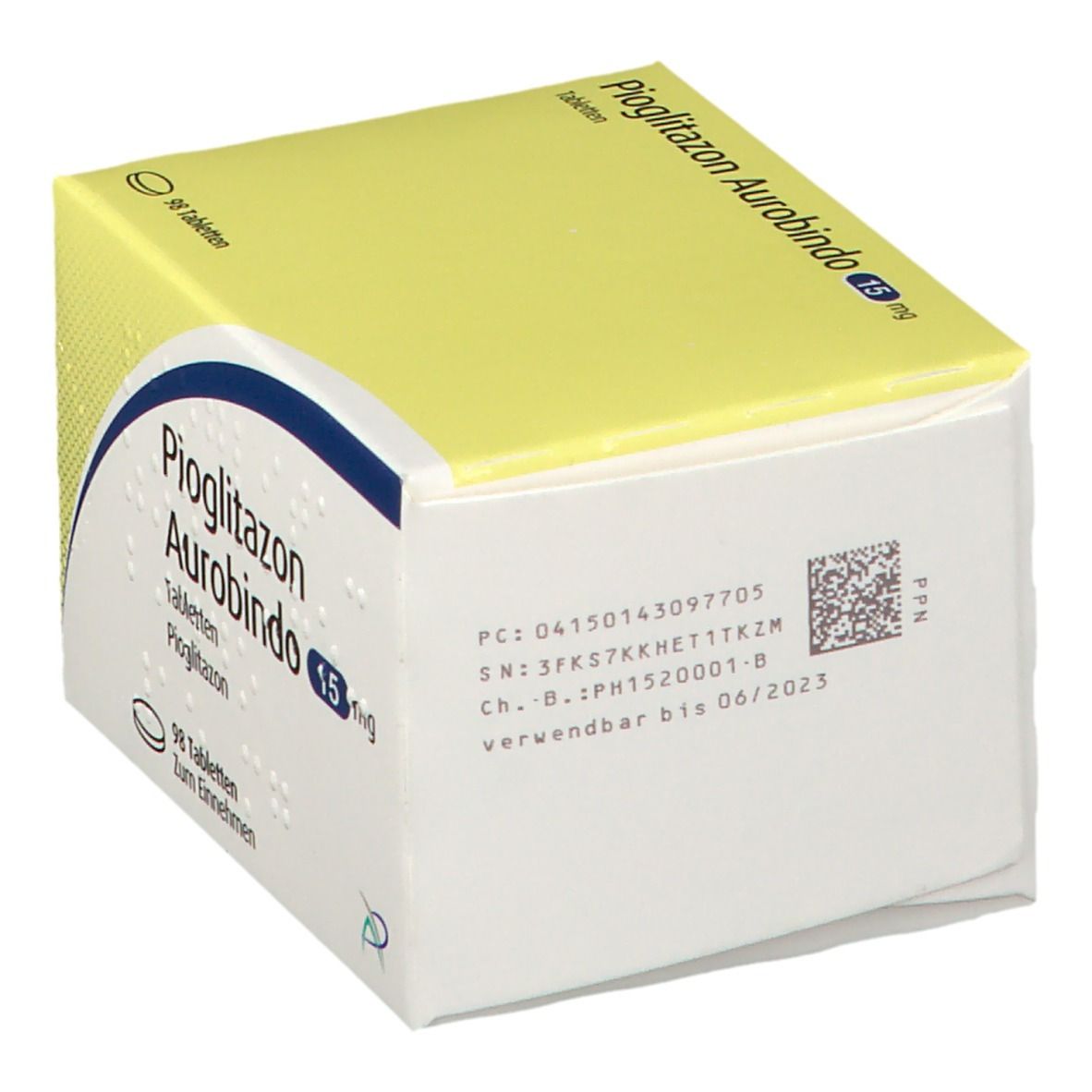 Pioglitazon Aurobindo 15 mg Tabletten 28 St