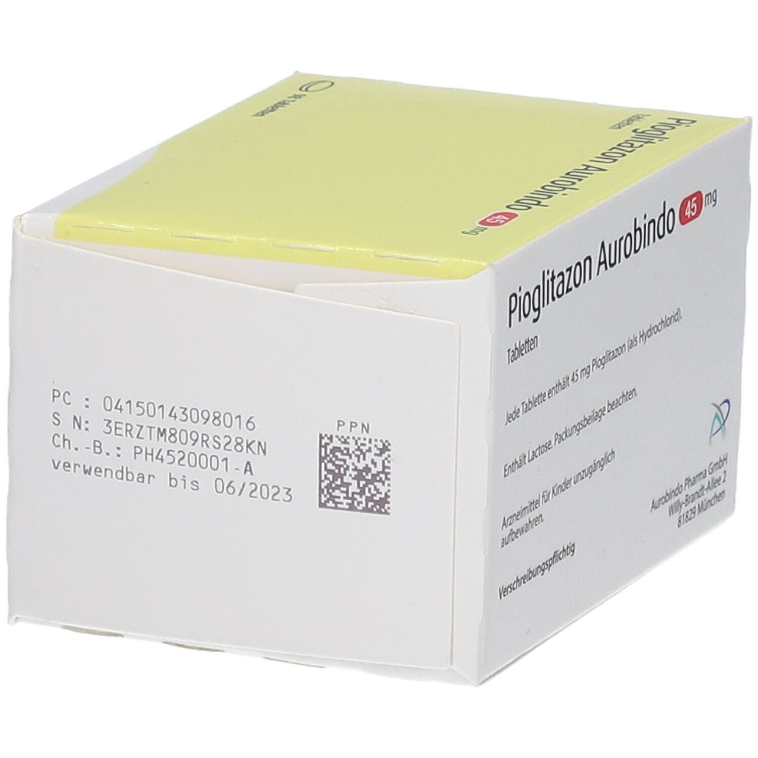 Pioglitazon Aurobindo 45 mg