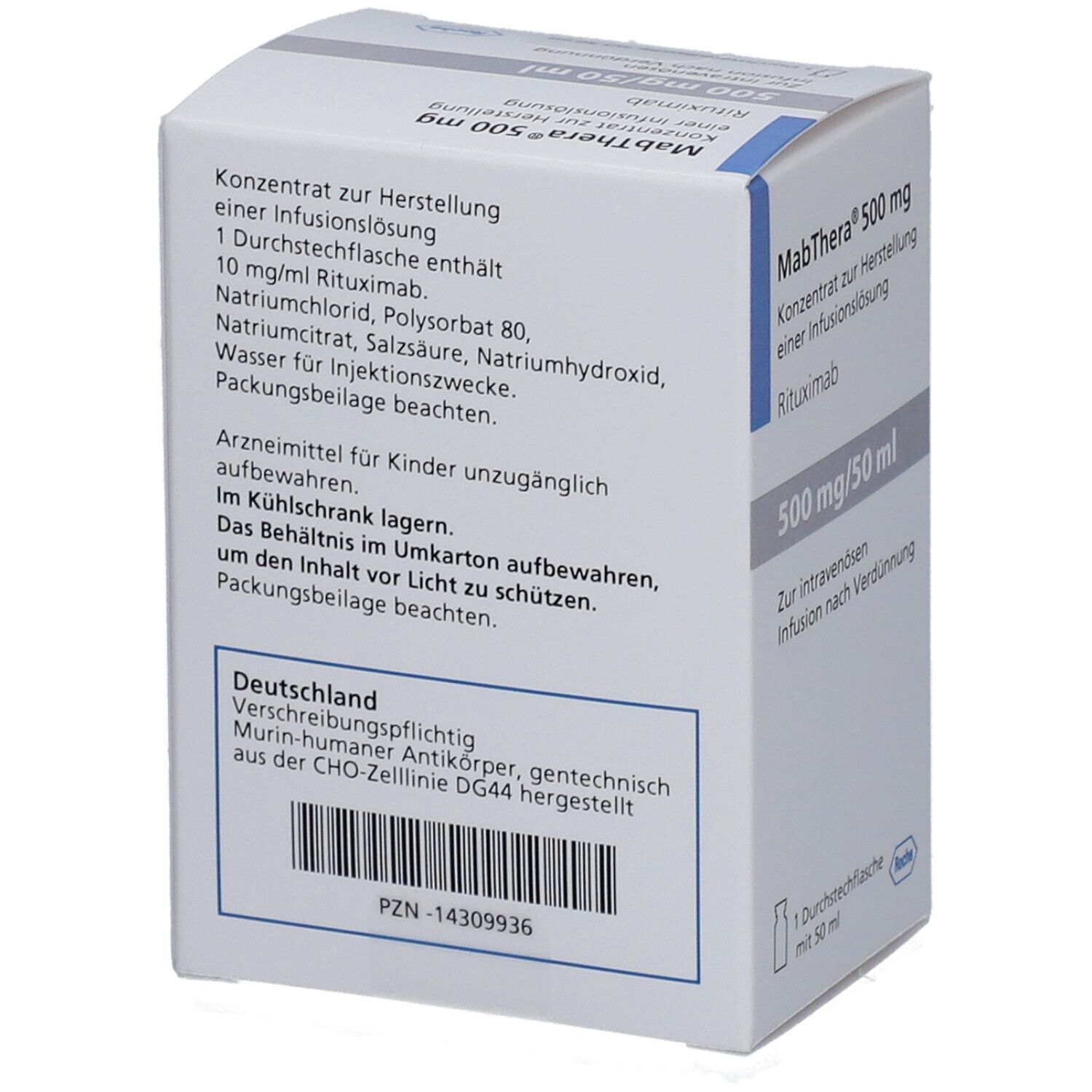 MABTHERA 500 mg Konz.z.Her.e.Infusionslösung Dsfl.