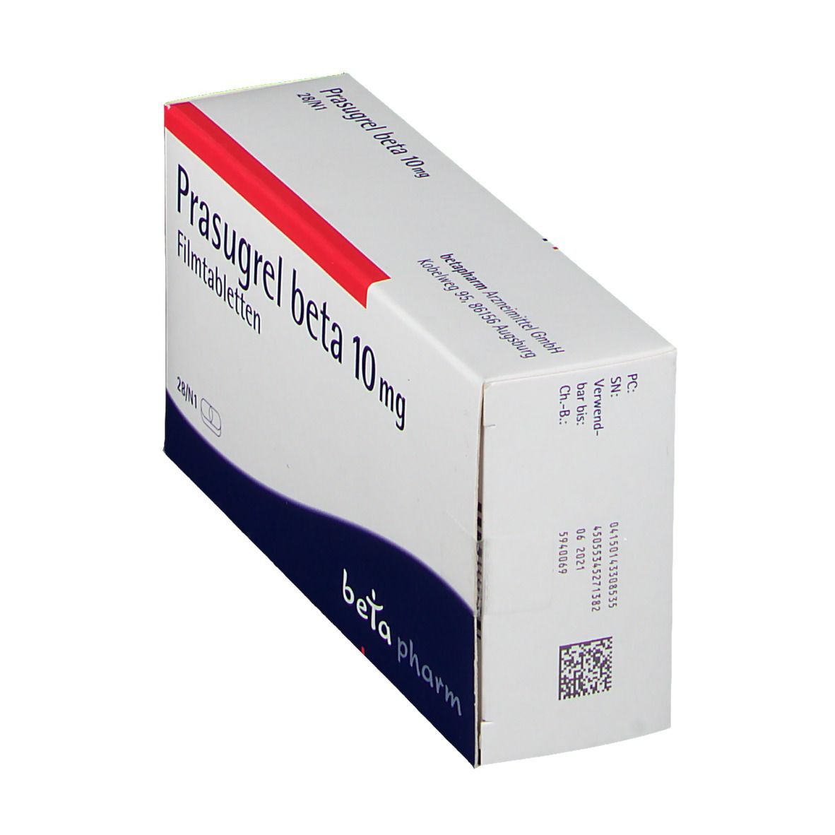 Prasugrel beta 10 mg Filmtabletten 28 St