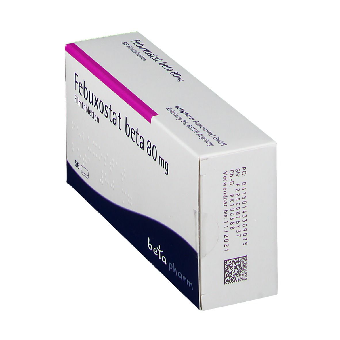 Febuxostat beta 80 mg Filmtabletten 56 St