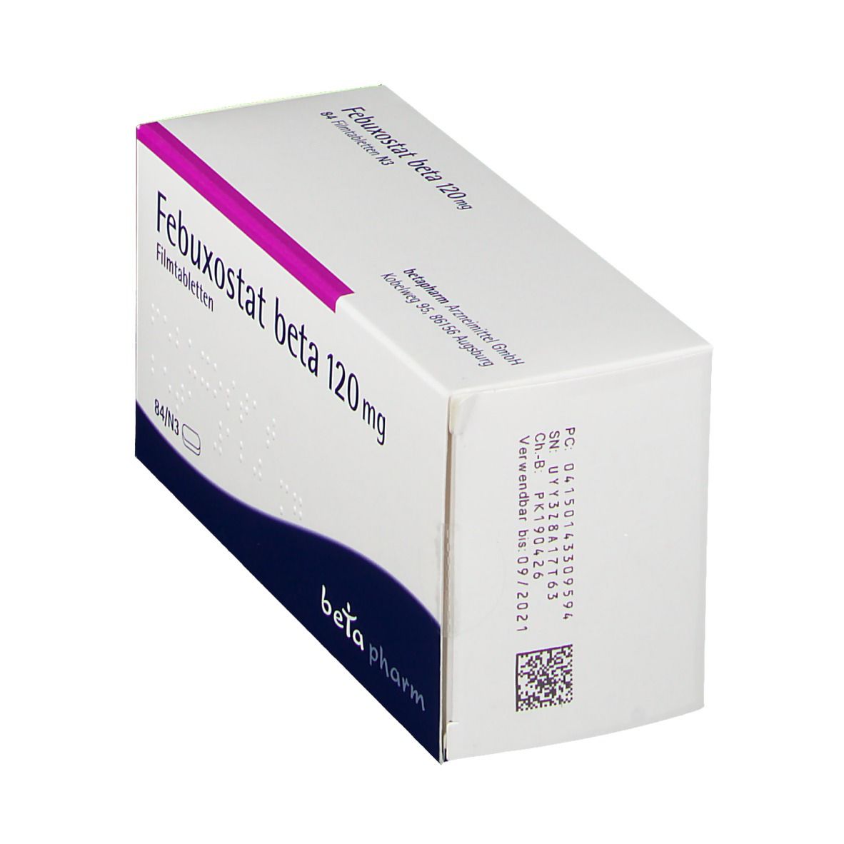 Febuxostat beta 120 mg Filmtabletten 84 St