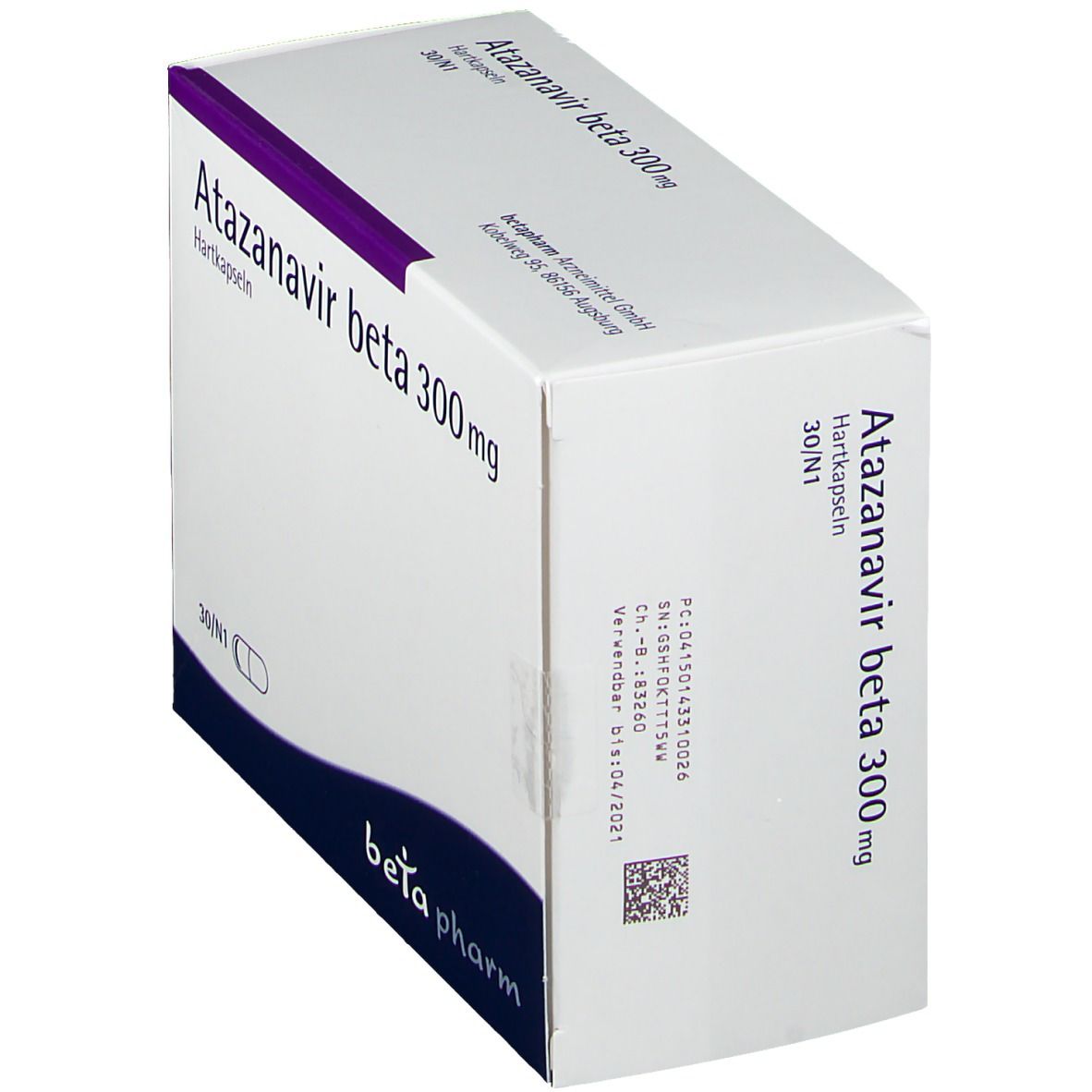 Atazanavir beta 300 mg Hartkapseln 30 St