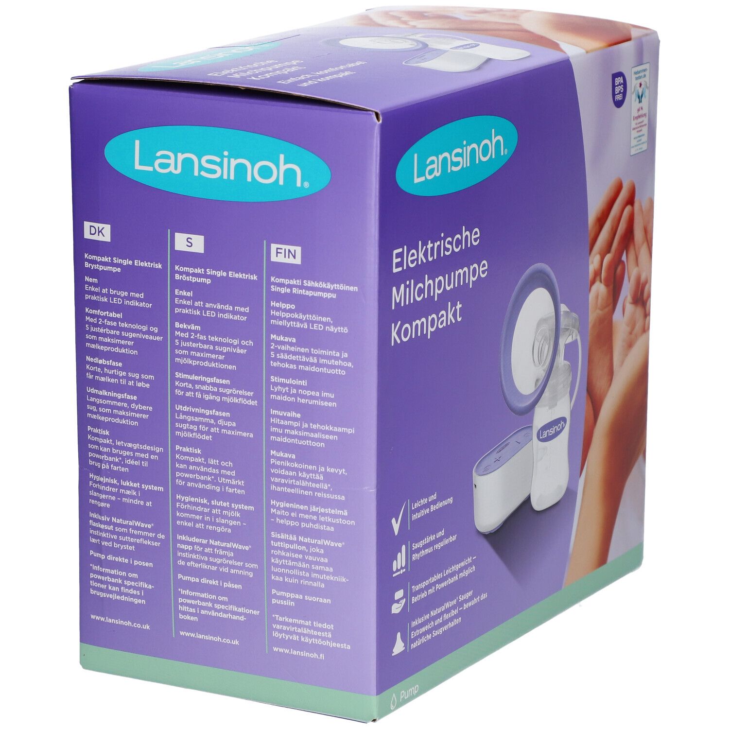 Lansinoh® elektrische Milchpumpe Kompakt