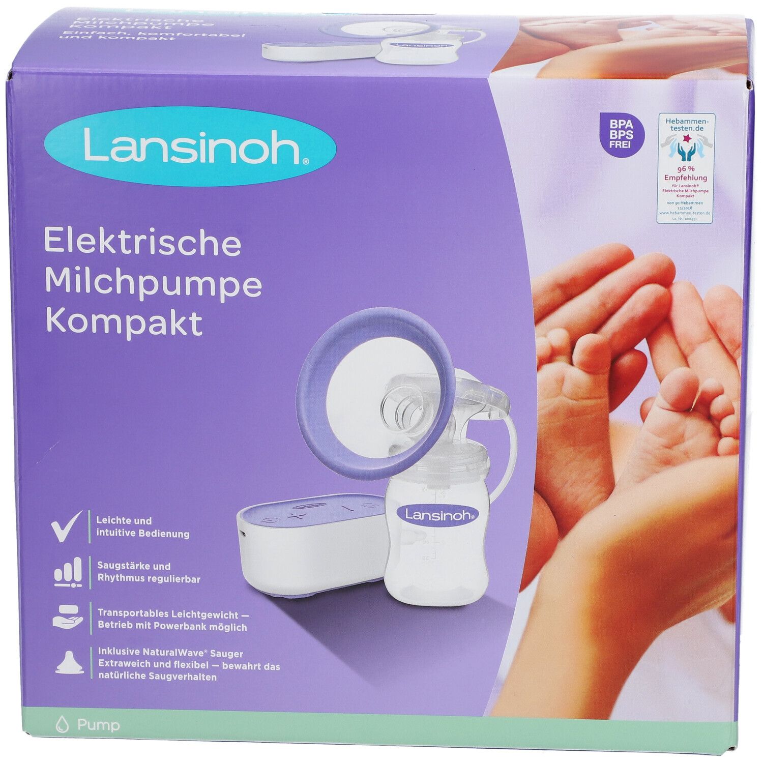 Lansinoh® elektrische Milchpumpe Kompakt