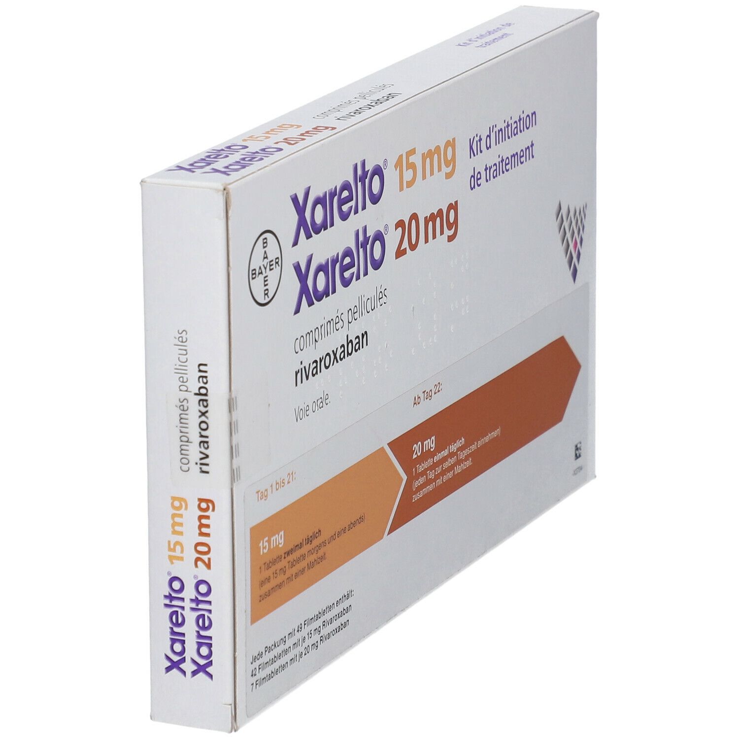 Xarelto 15 mg + 20 Filmtabletten Starterpackung 1 St