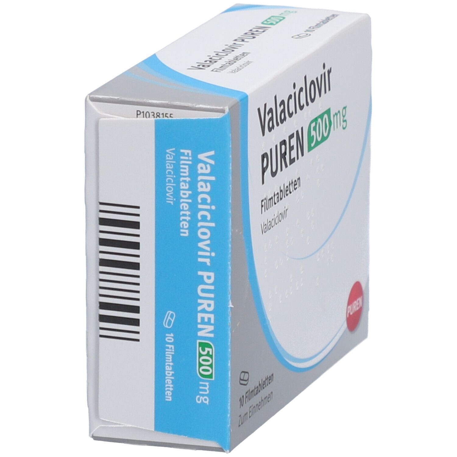 Valaciclovir Puren 500 mg Filmtabletten 10 St