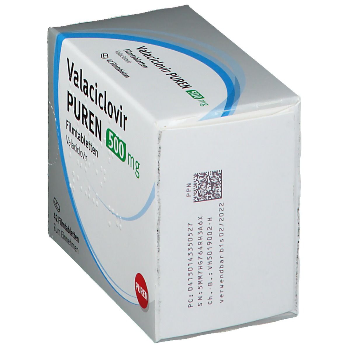 Valaciclovir Puren 500 mg Filmtabletten 42 St