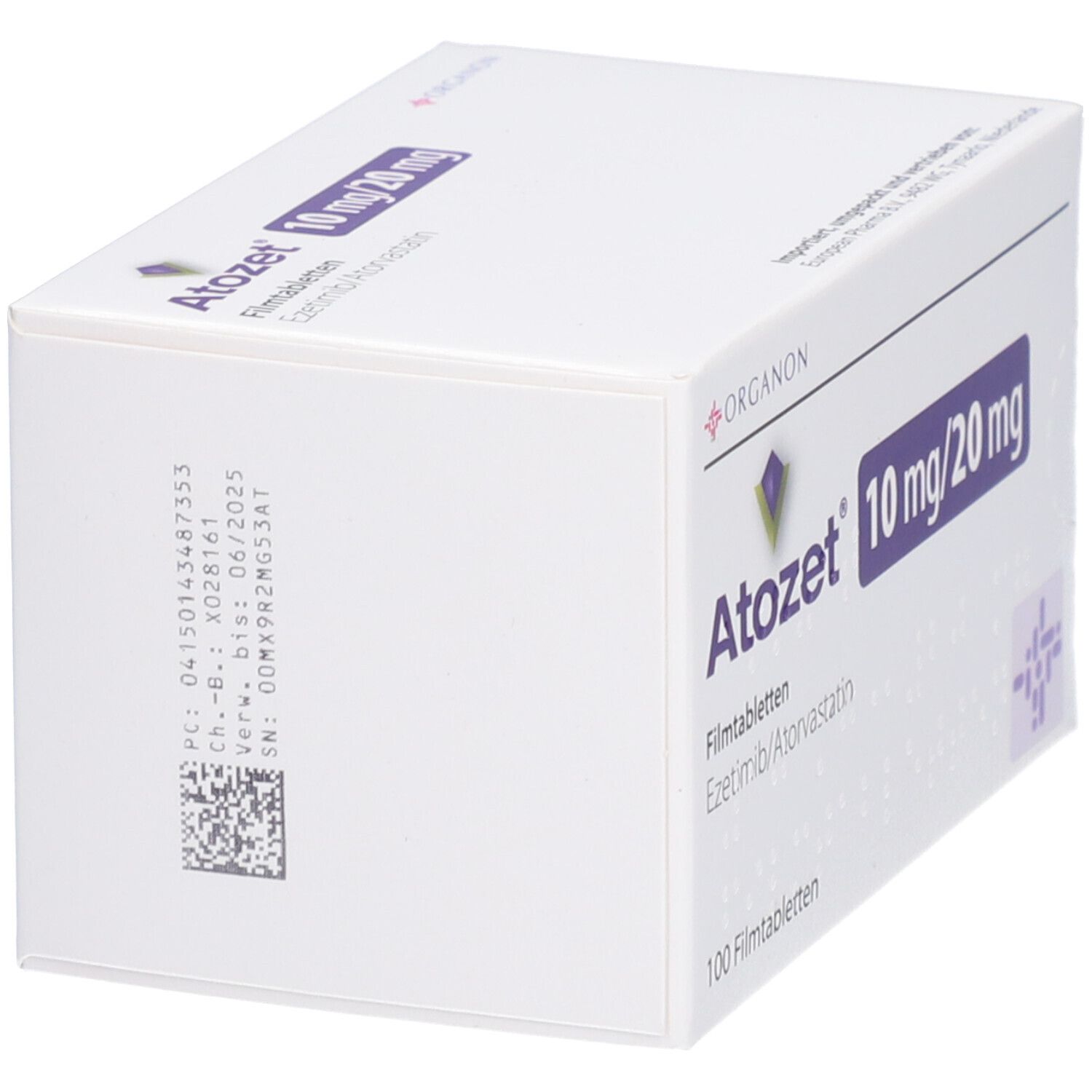 Atozet 10 mg/20 mg Filmtabletten 100 St