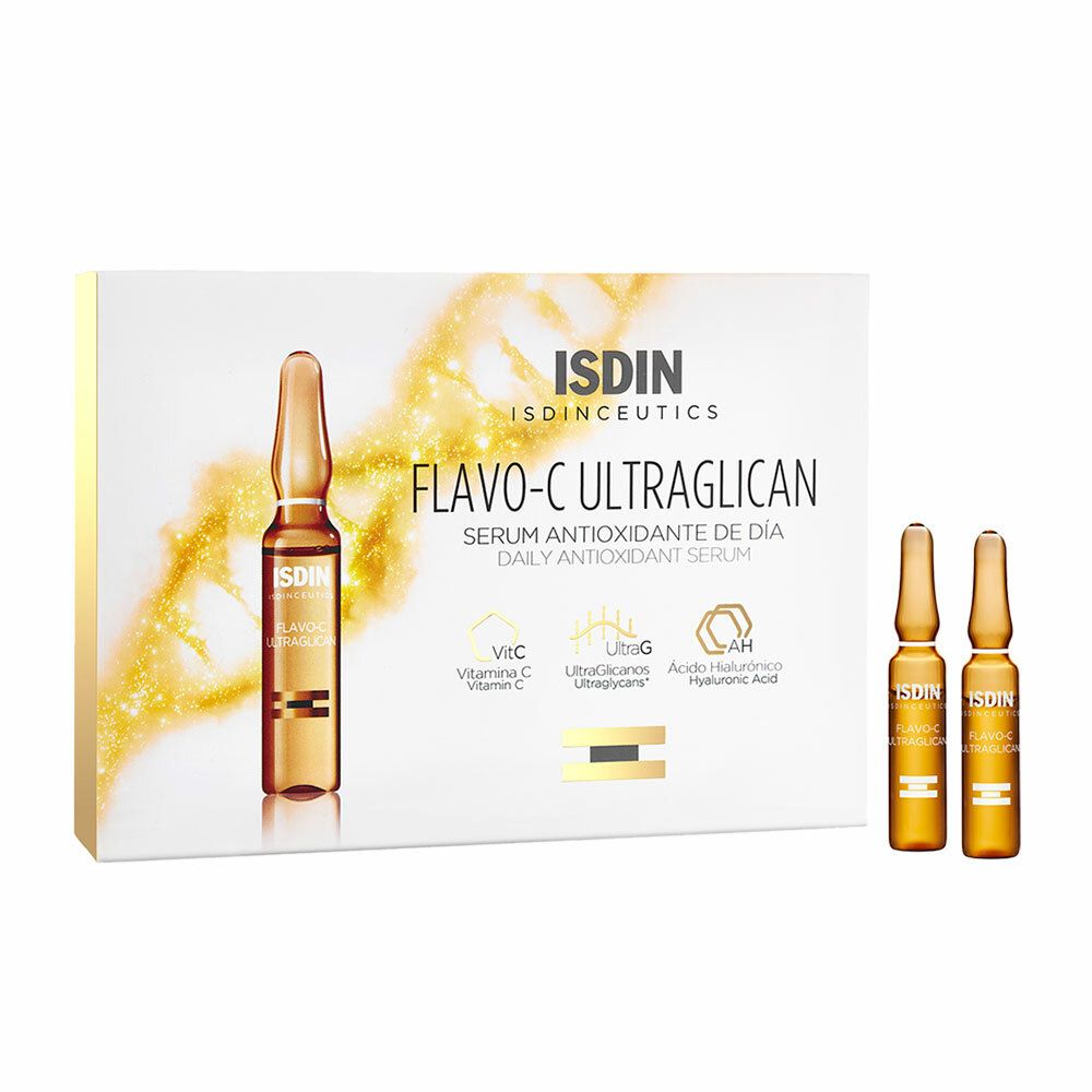 Isdinceutics® Flavo-C Ultraglican Antioxidatives Serum für den Tag mit Vitamin C und Hyaluronsäure