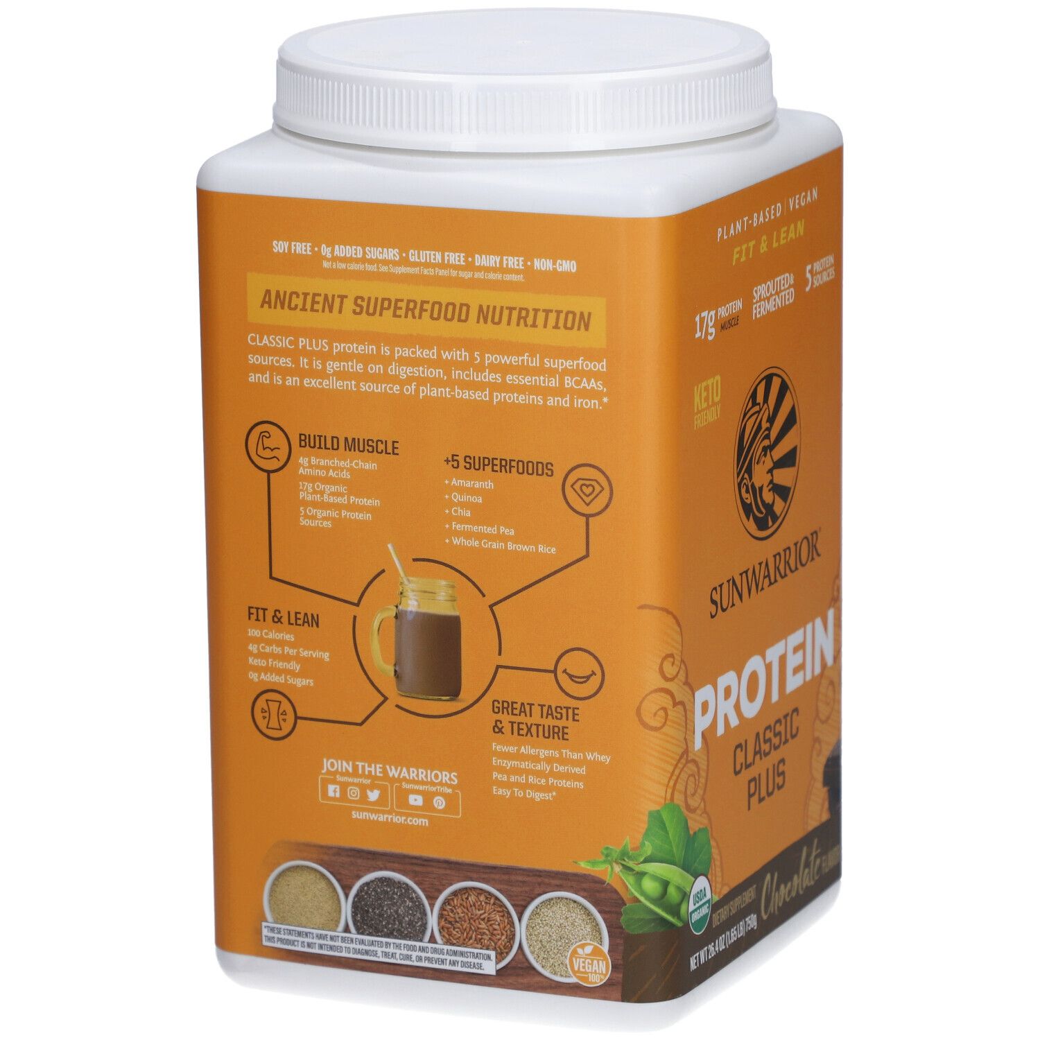 Sunwarrior Protein Classic Plus – Pflanzliches Bio-Protein