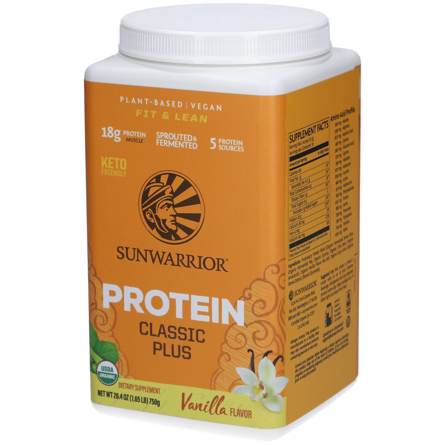 Sunwarrior Classic Plus Bio-Proteinpulver Vanille