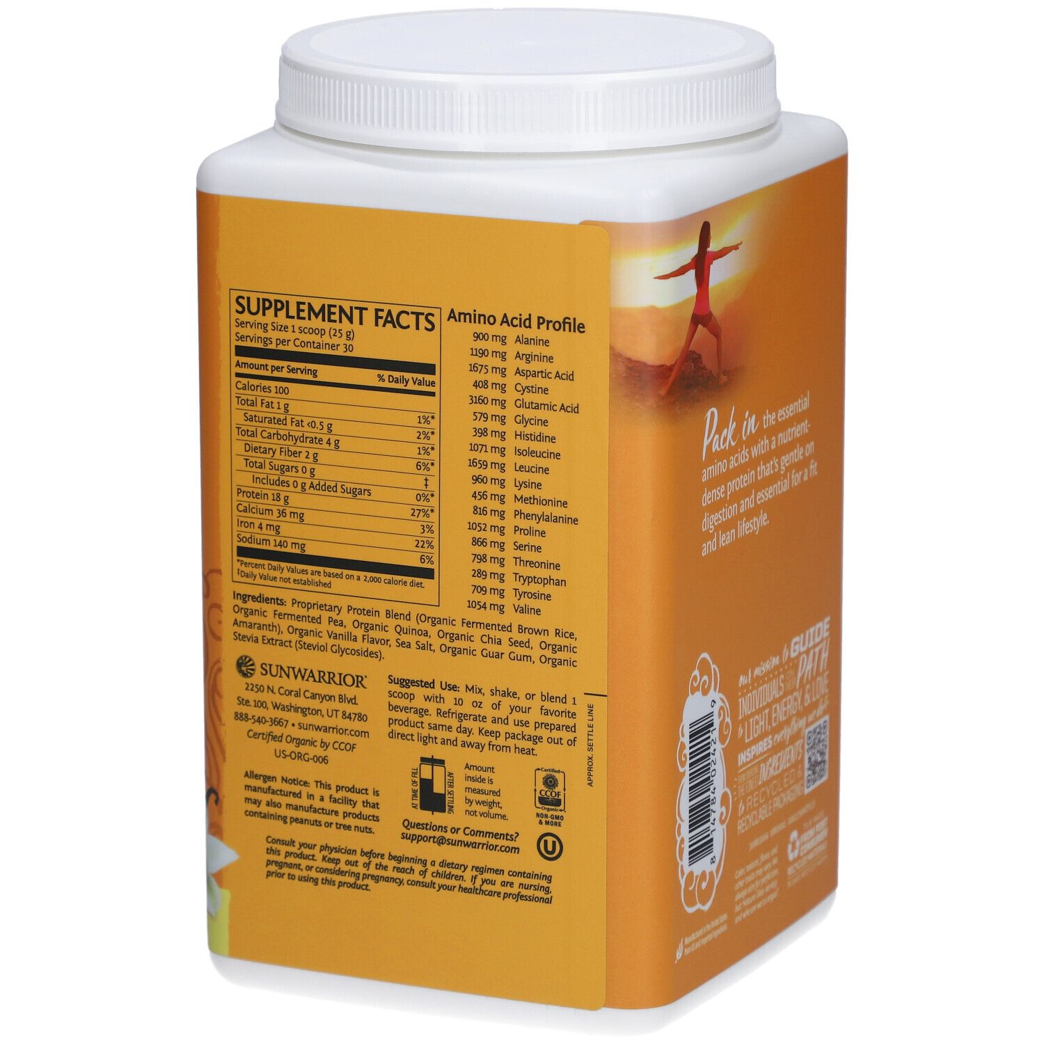 Sunwarrior Classic Plus Bio-Proteinpulver Vanille