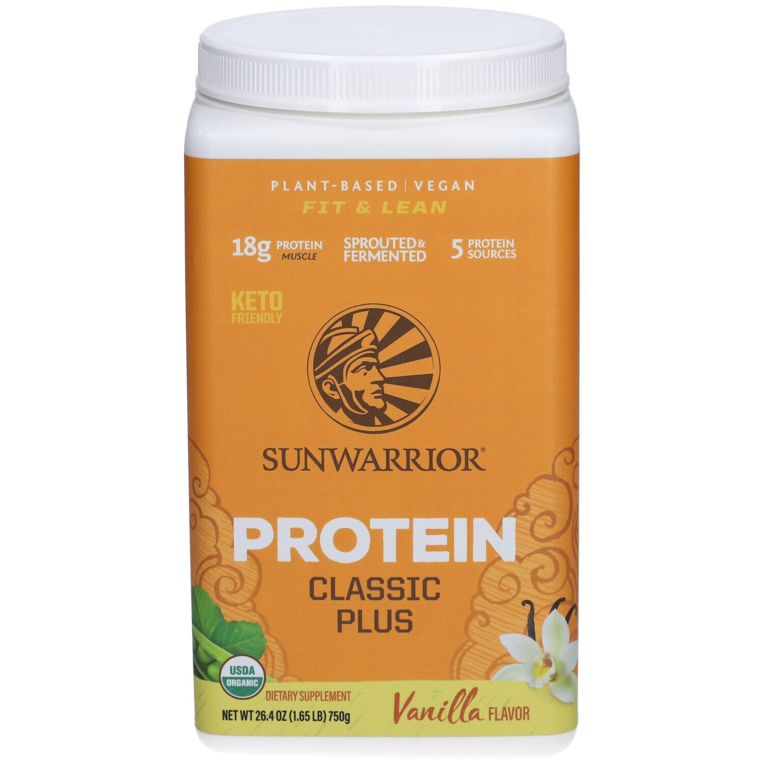 Sunwarrior Classic Plus Bio-Proteinpulver Vanille
