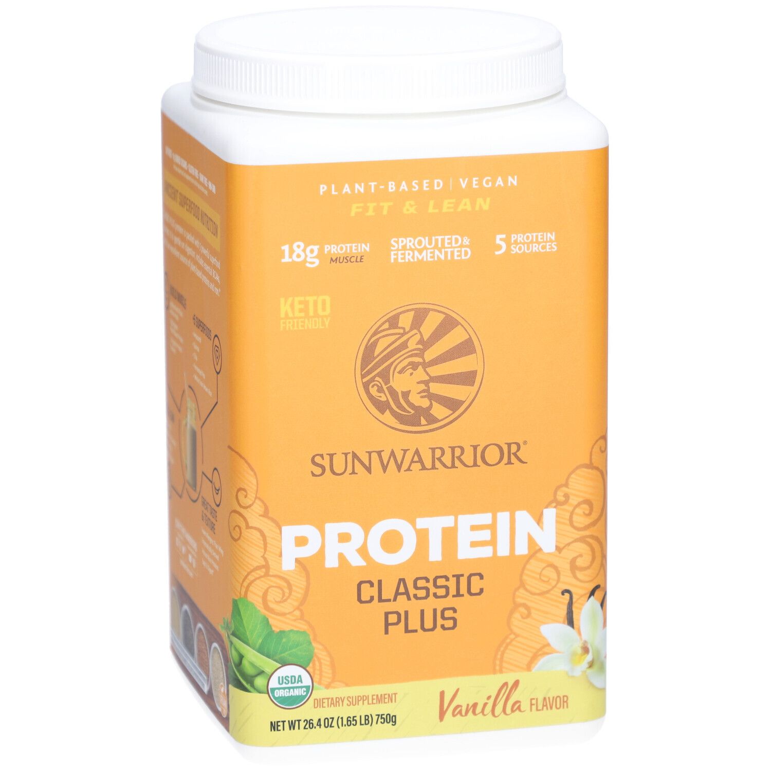 Sunwarrior Classic Plus Bio-Proteinpulver Vanille
