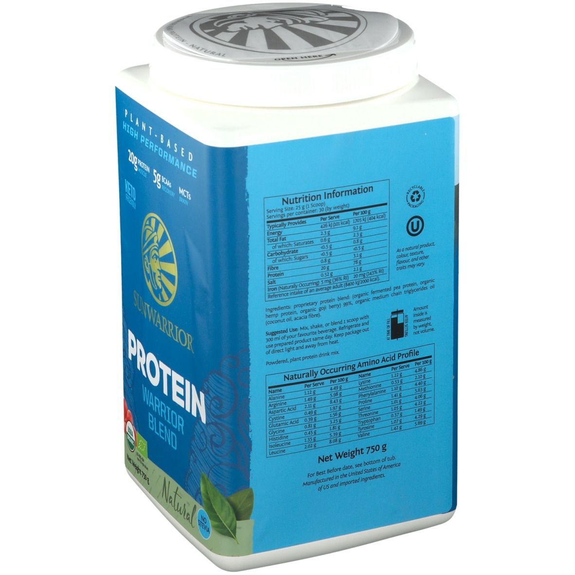 SUNWARRIOR® Protein Warrior Blend natural