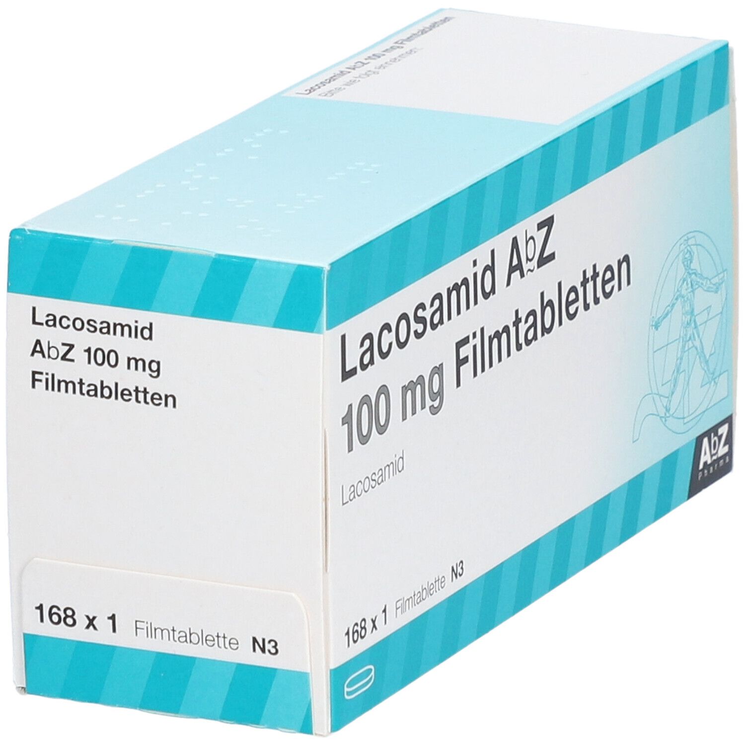 Lacosamid AbZ 100 mg Filmtabletten 168 St