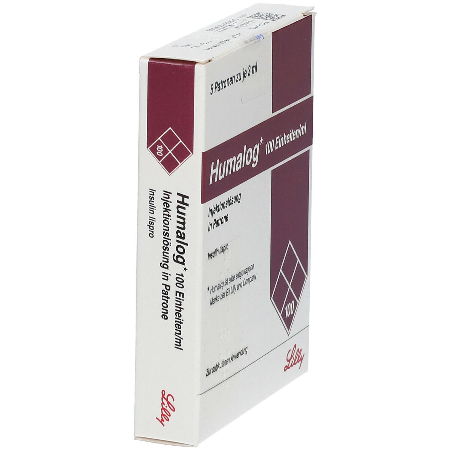 Humalog 100 E/ml Patrone Injektionslösung 5x3 ml