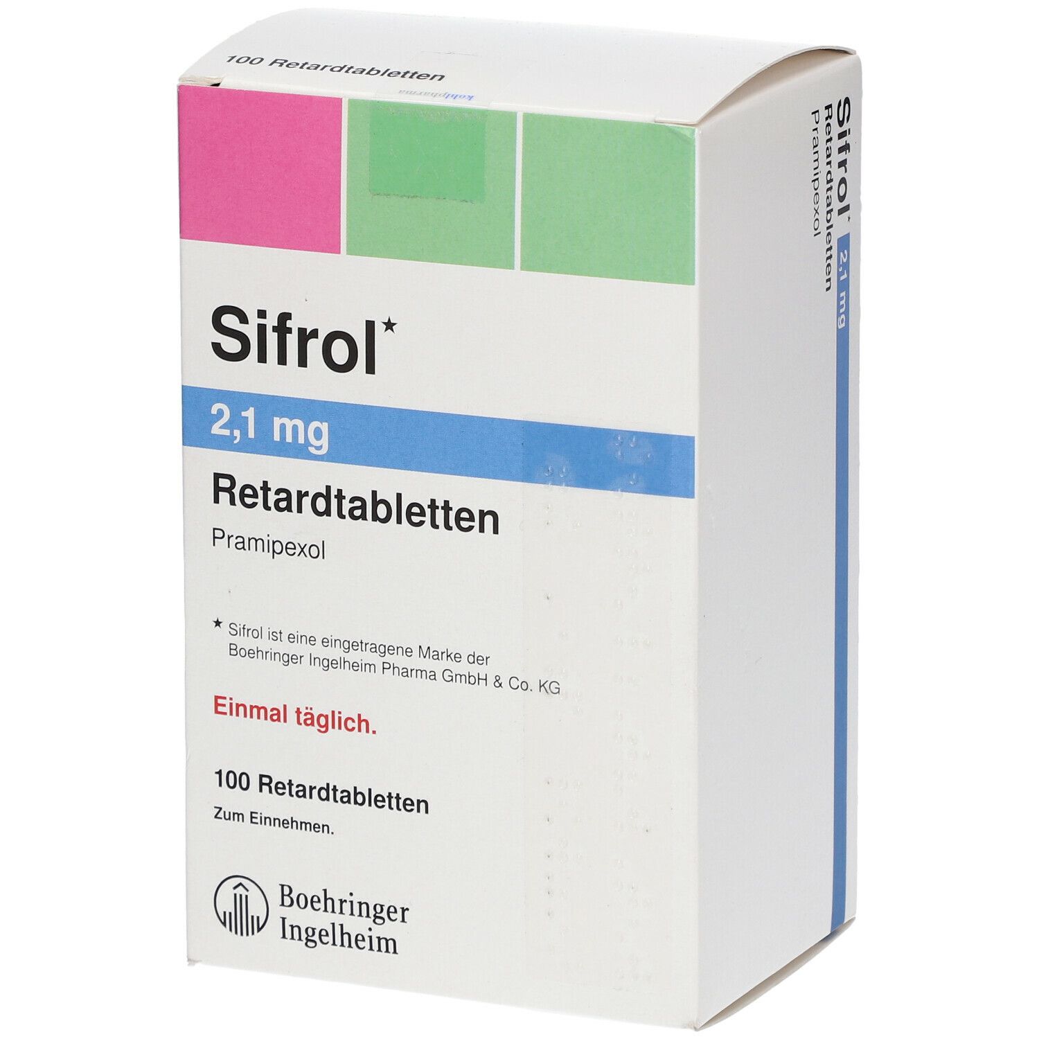 Sifrol 2,1 mg Retard 100 St mit dem E-Rezept kaufen - SHOP APOTHEKE