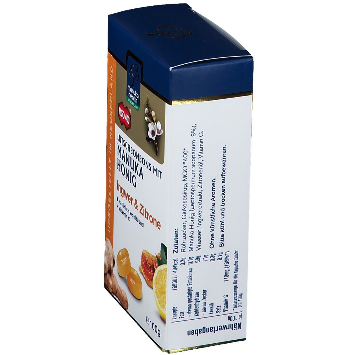 Manuka-Honig MGO™ 400+ Ingwer-Zitrone Lutschbonbons