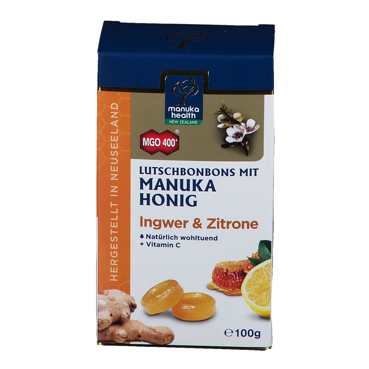 Manuka-Honig MGO™ 400+ Ingwer-Zitrone Lutschbonbons