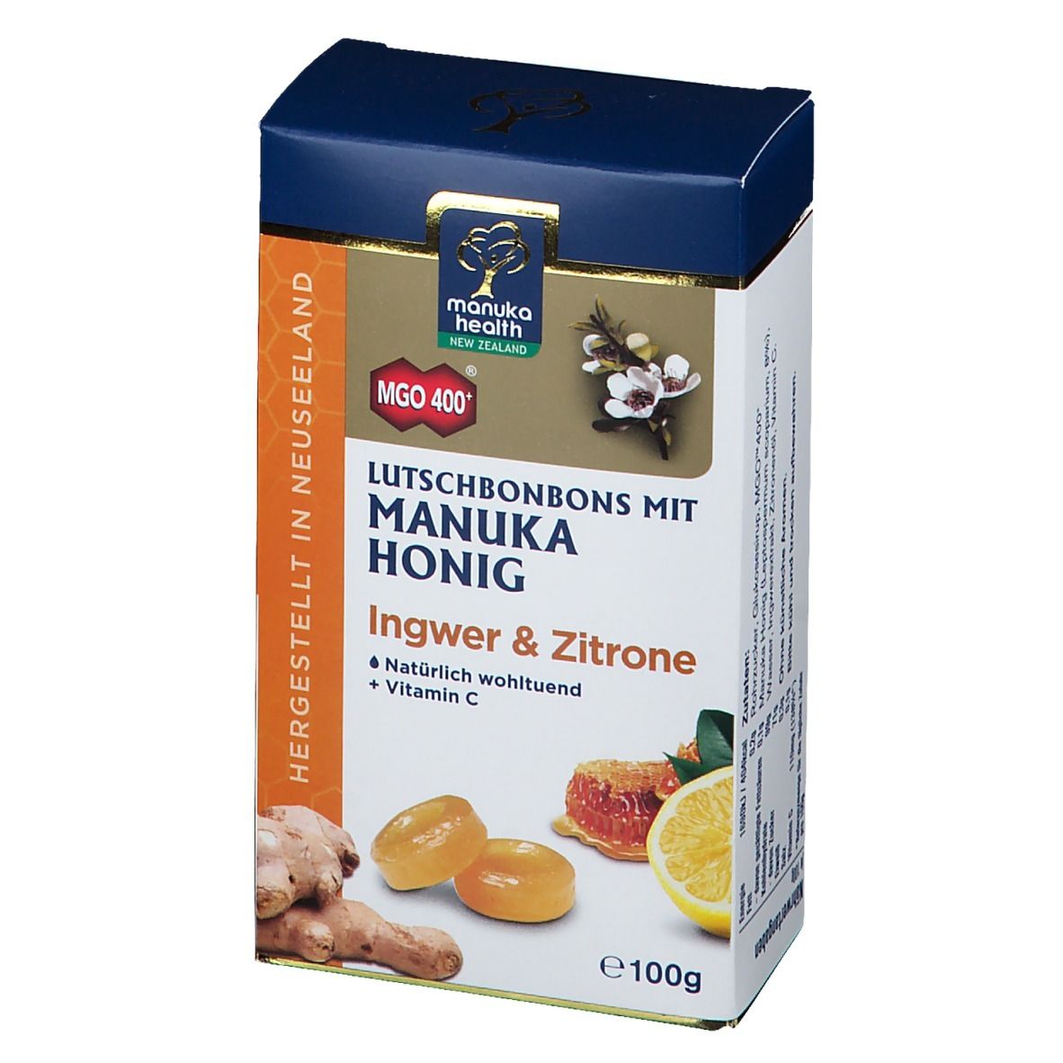 Manuka-Honig MGO™ 400+ Ingwer-Zitrone Lutschbonbons
