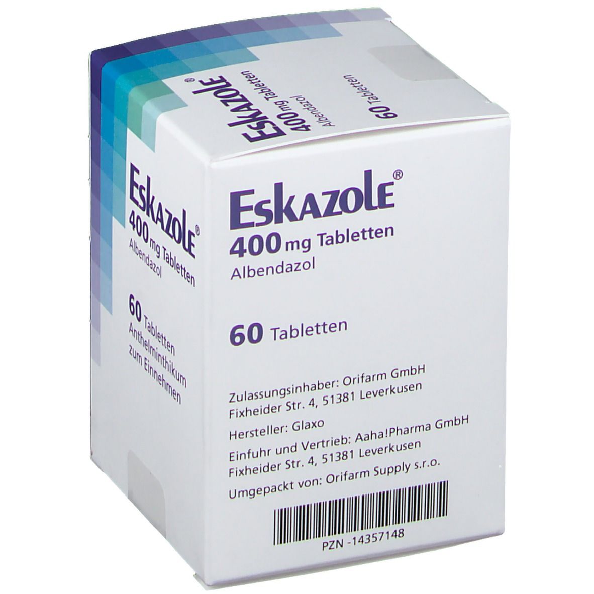 Eskazole 400 mg Tabletten 60 St