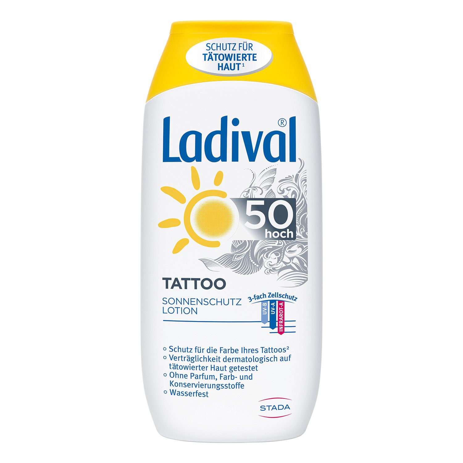 Ladival® Tattoo Sonnenschutz Lotion für tätowierte Haut LSF50