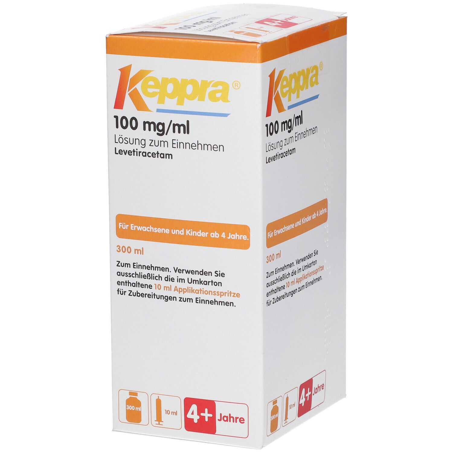 Keppra 100 mg/ml Lsg.z.Einnehmen 10ml Dos.Pipette 300 ml Lösung zum Einnehmen