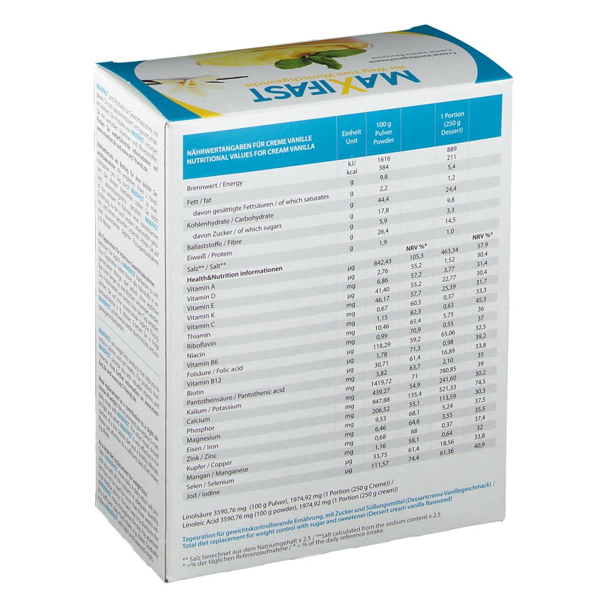 MAXIFAST Creme Vanille