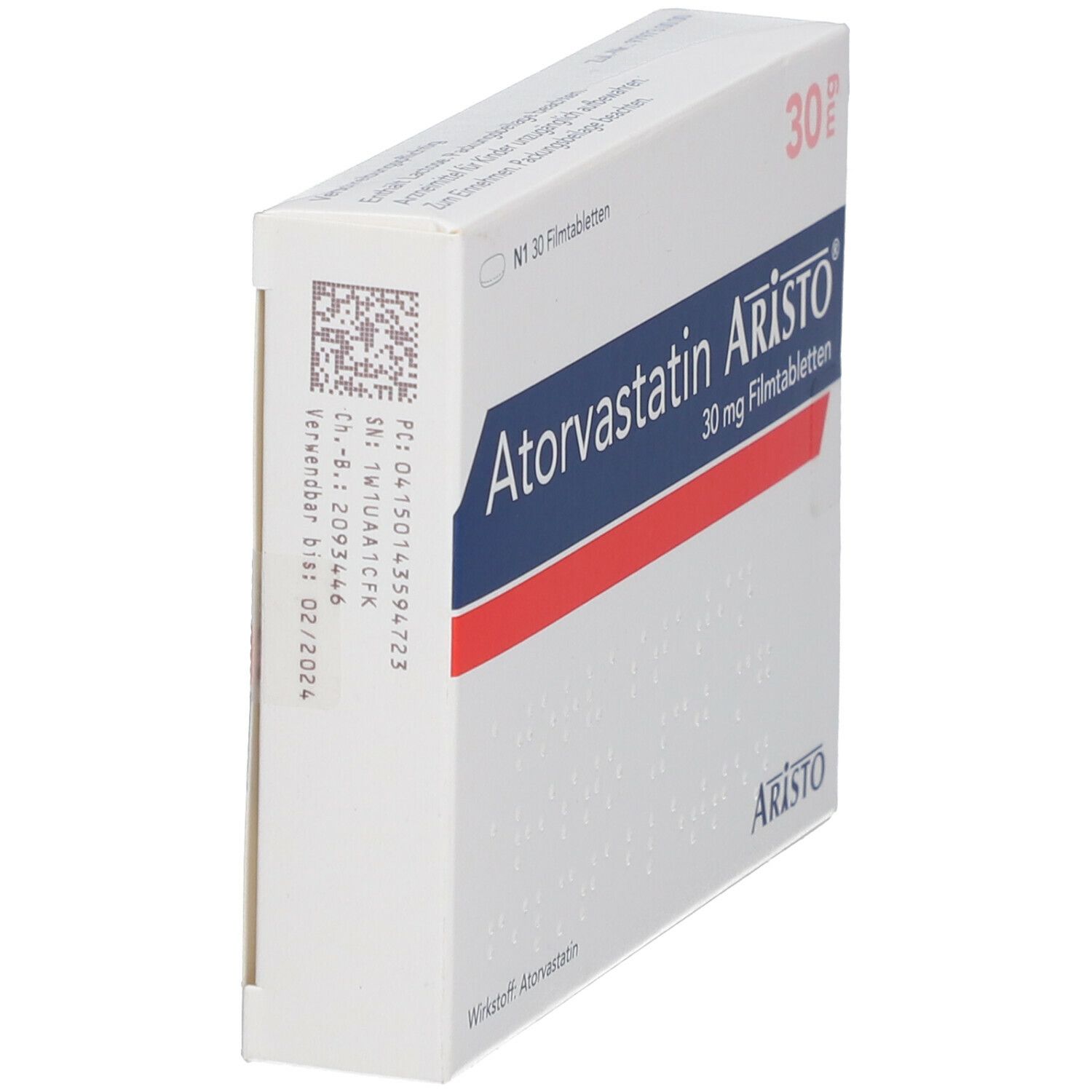 ATORVASTATIN Aristo 30 mg Filmtabletten