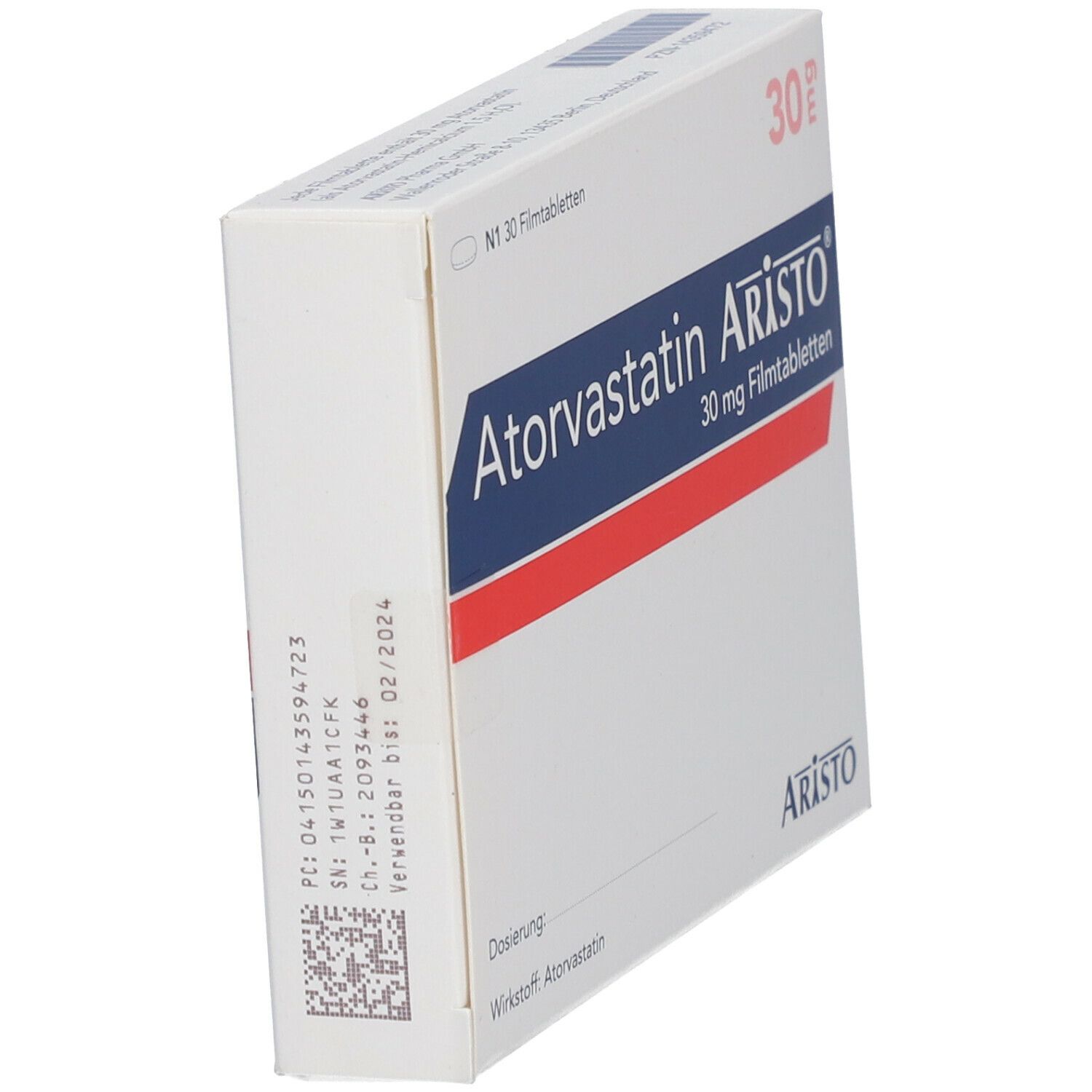 ATORVASTATIN Aristo 30 mg Filmtabletten