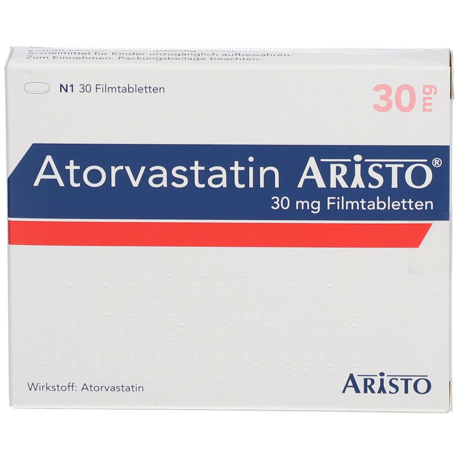 ATORVASTATIN Aristo 30 mg Filmtabletten