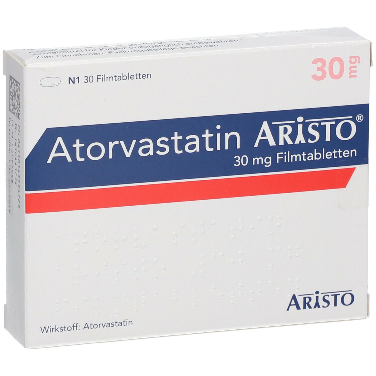 ATORVASTATIN Aristo 30 mg Filmtabletten