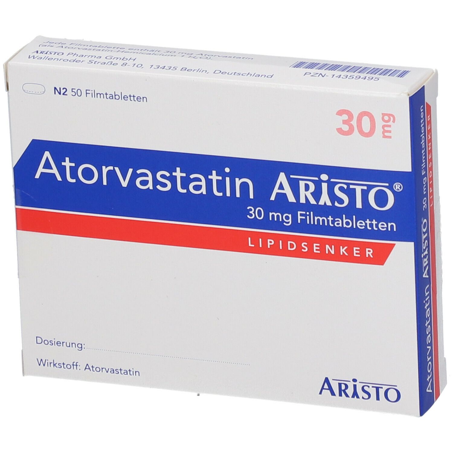 Atorvastatin Aristo® 30 mg