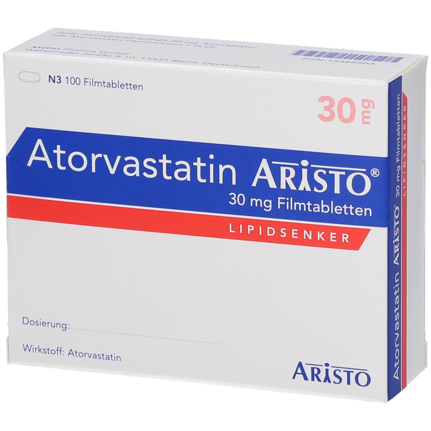 Atorvastatin Aristo® 30 mg