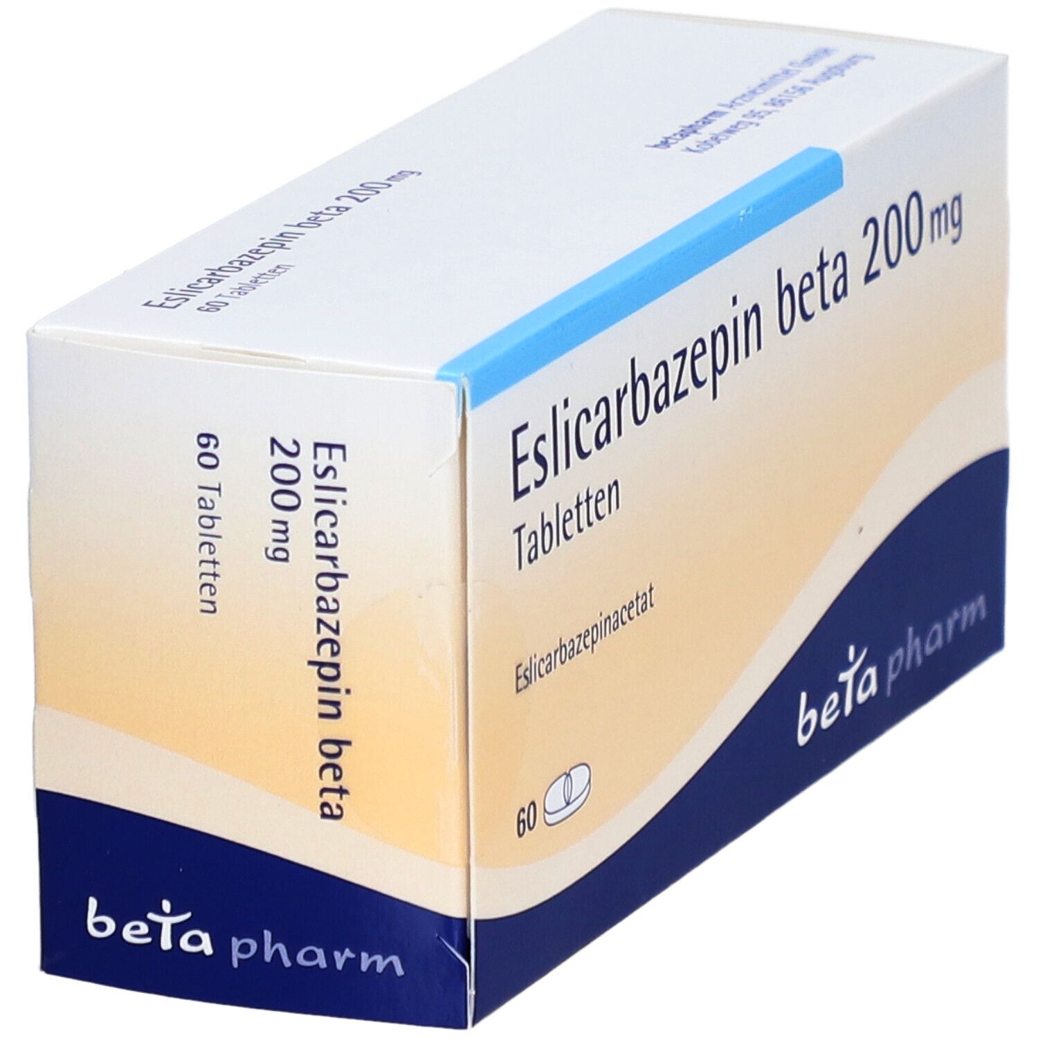 Eslicarbazepin beta 200 mg Tabletten 60 St