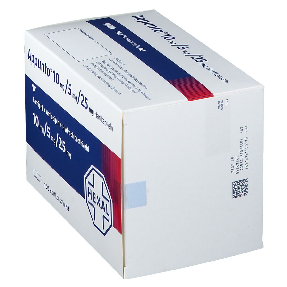 Appunto 10 mg/5 mg/25 mg Hartkapseln 100 St