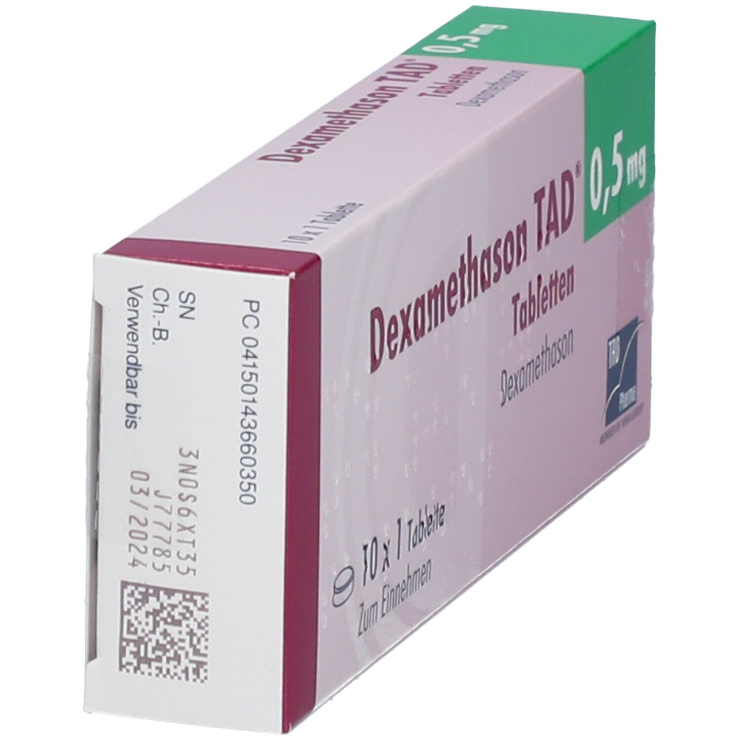 Dexamethason TAD® 0,5 Mg 10 St Mit Dem E-Rezept Kaufen - Shop Apotheke