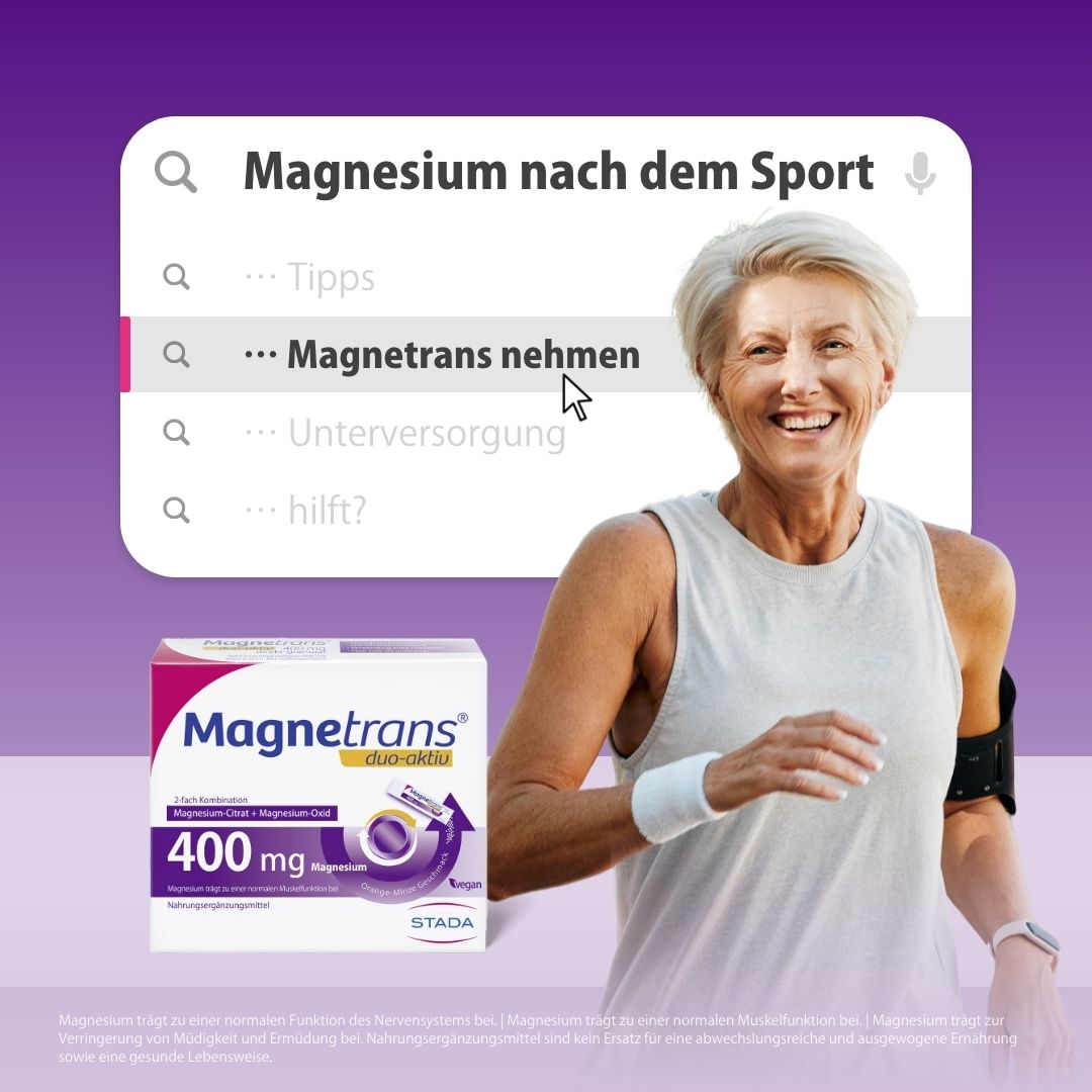 Magnetrans® duo-aktiv 400 mg Magnesium Direktgranulat-Sticks