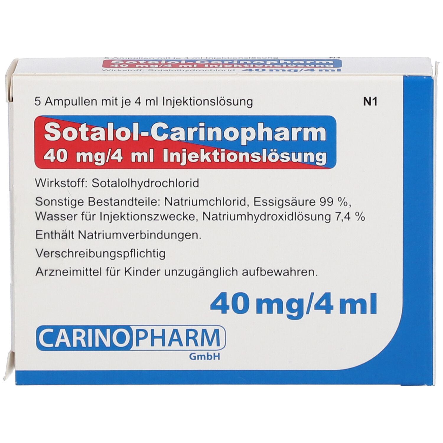Sotalol-Carinopharm 40 mg/4 ml