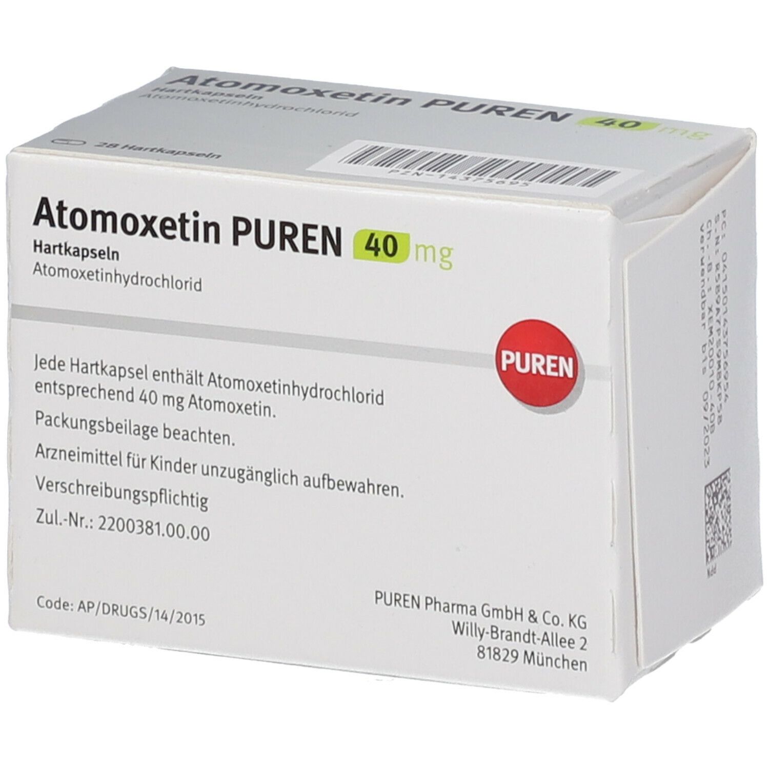 Atomoxetin PUREN 40 mg