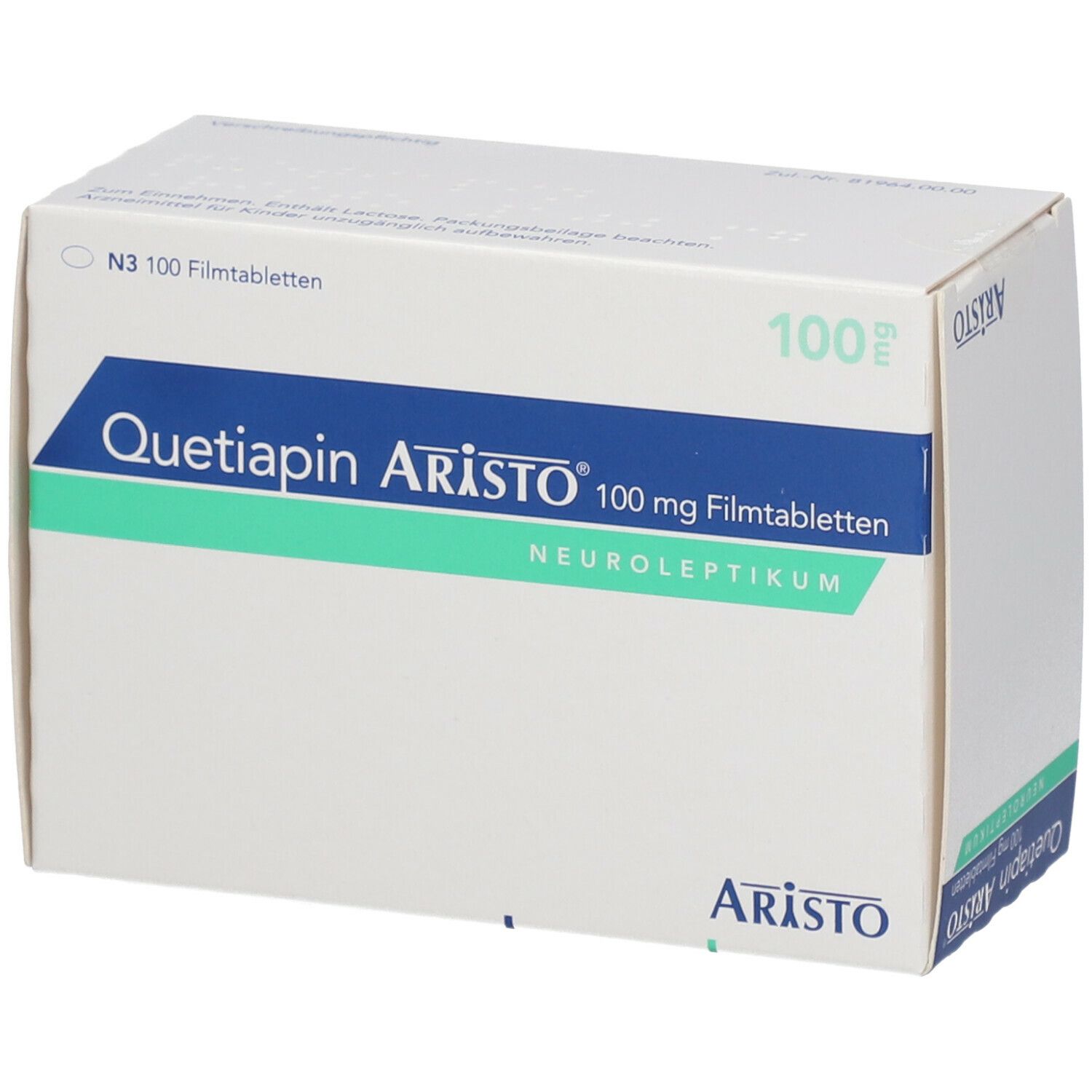 Quetiapin Aristo 100 mg Filmtabletten St